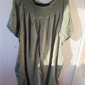 Old Navy Green Mini Dress